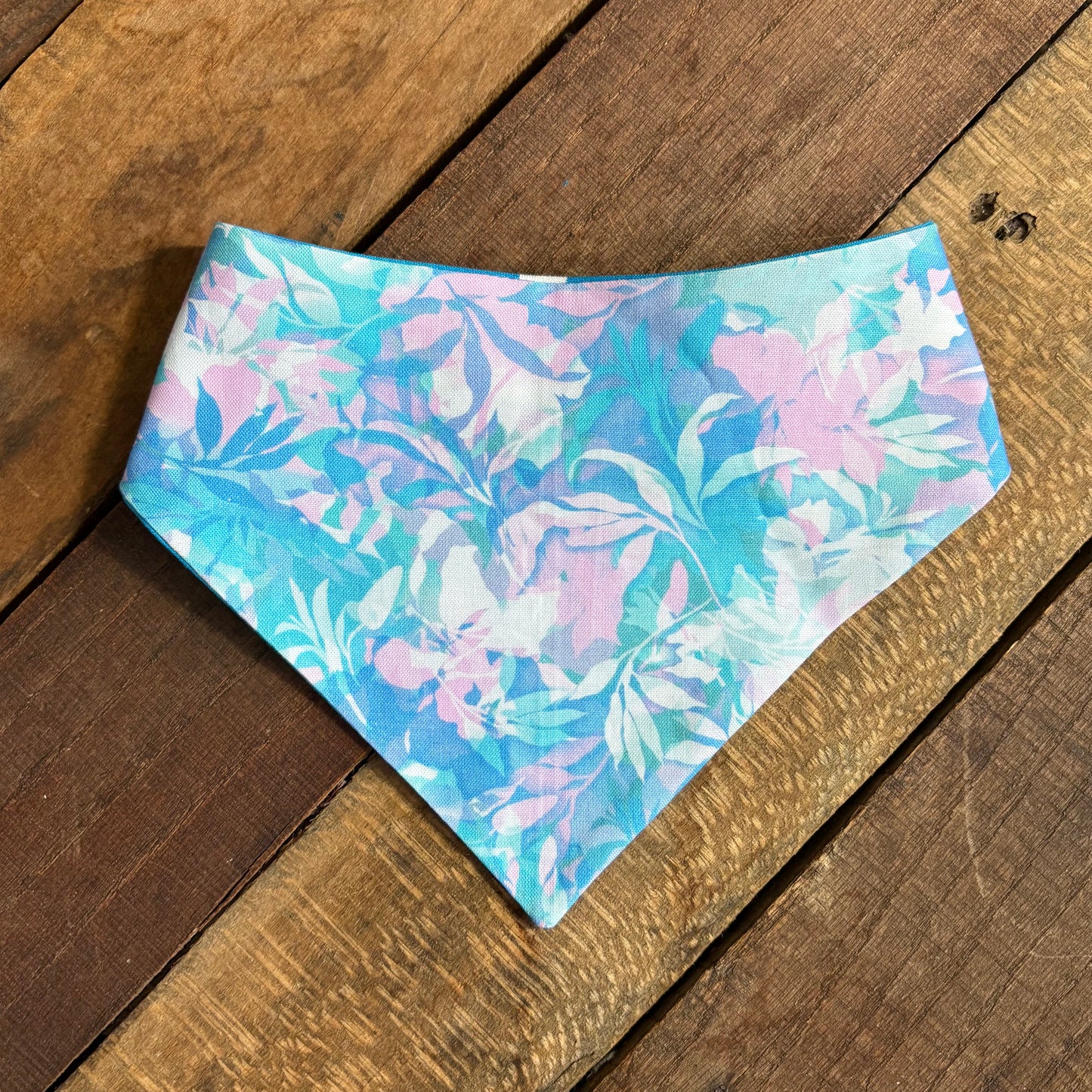Teal and Pastel Pet Bandana