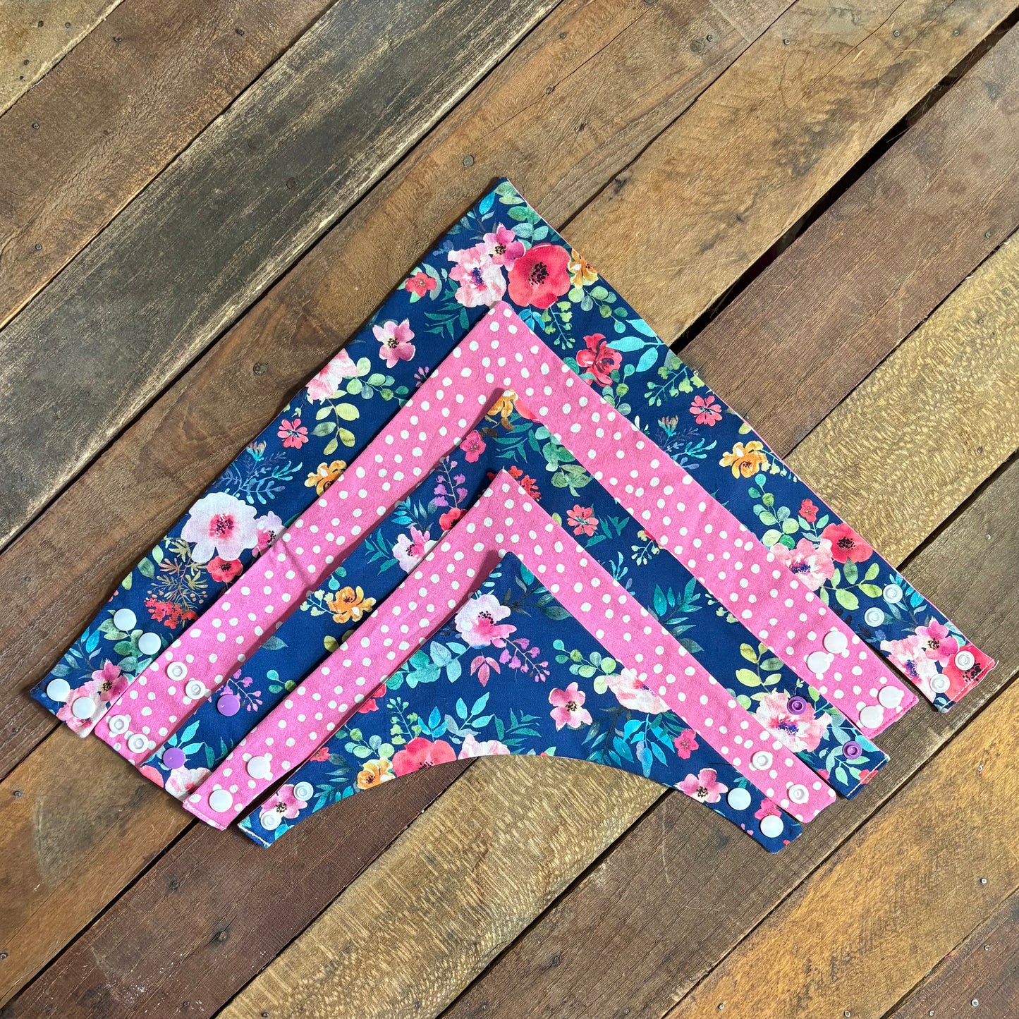 Navy Floral Pet Bandana