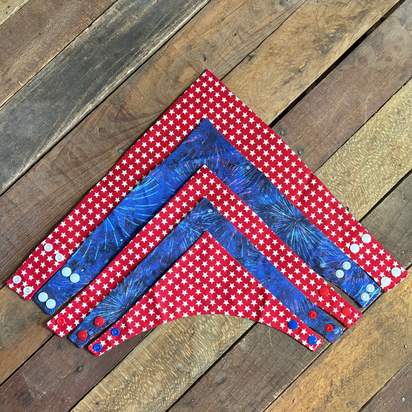 Red, White, and Blue Pet Bandana