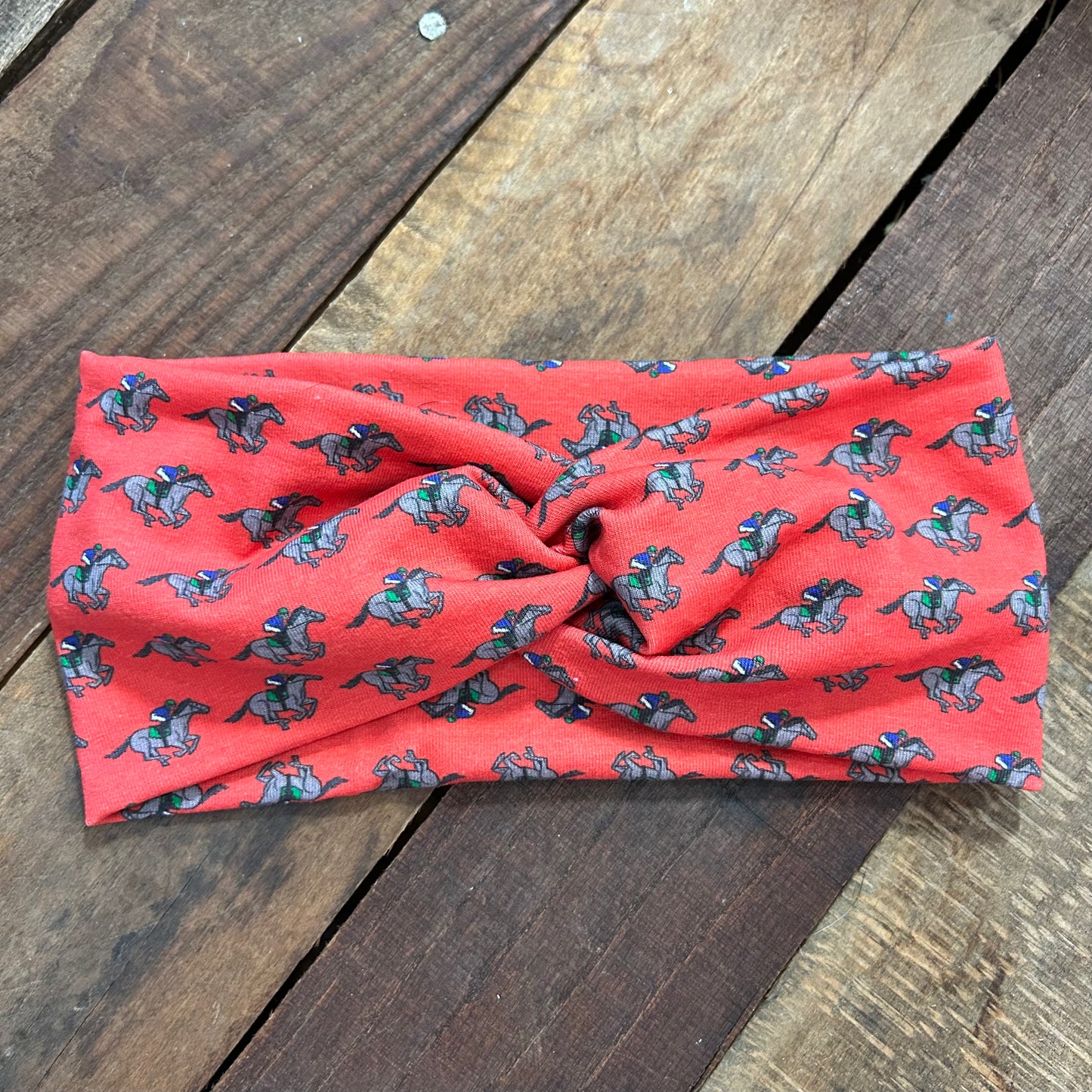 Coral Derby Horse Headband