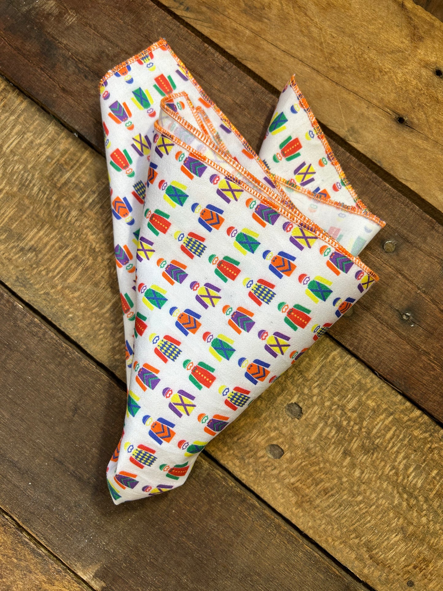 Primary Jockey Pocket Square