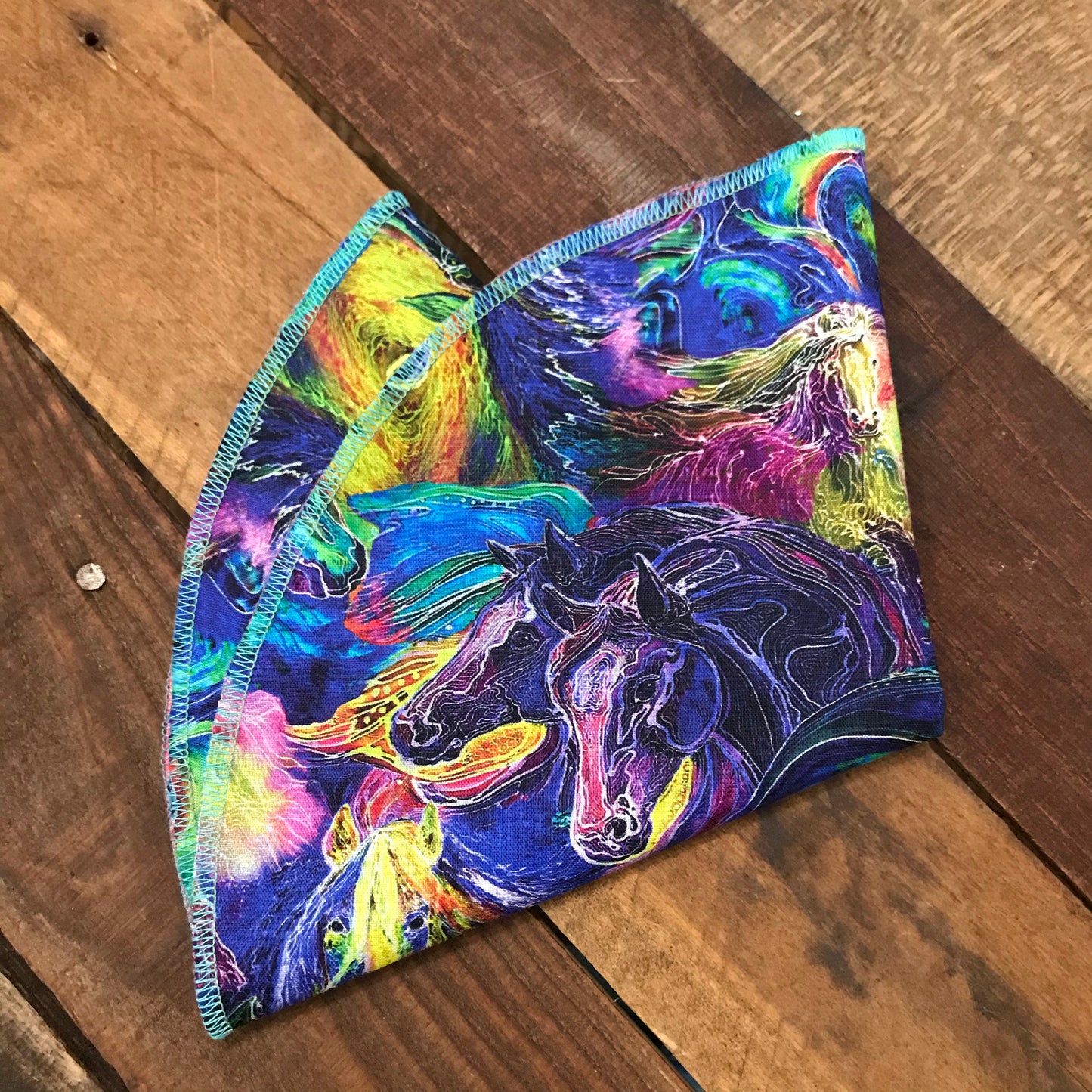 Horse Dreams in Blue Pocket Round