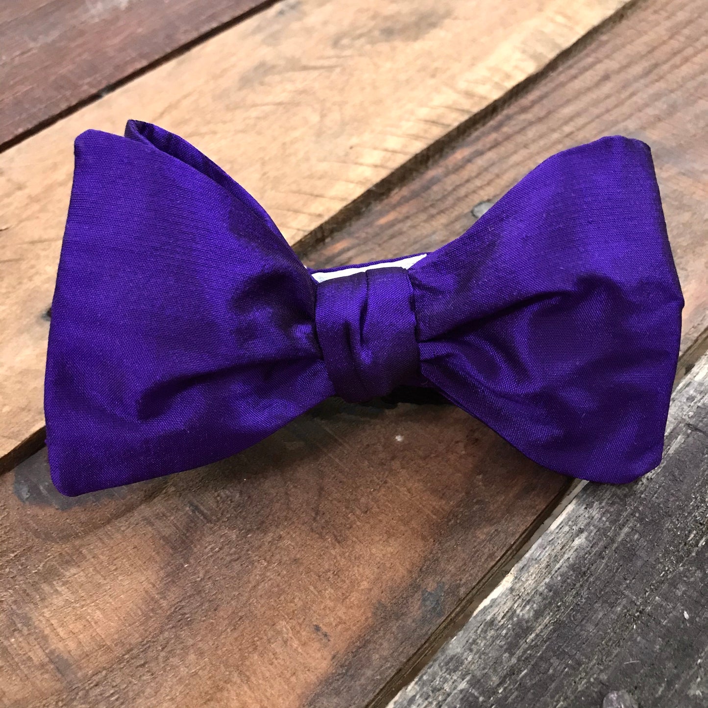 Purple Silk Bow Tie