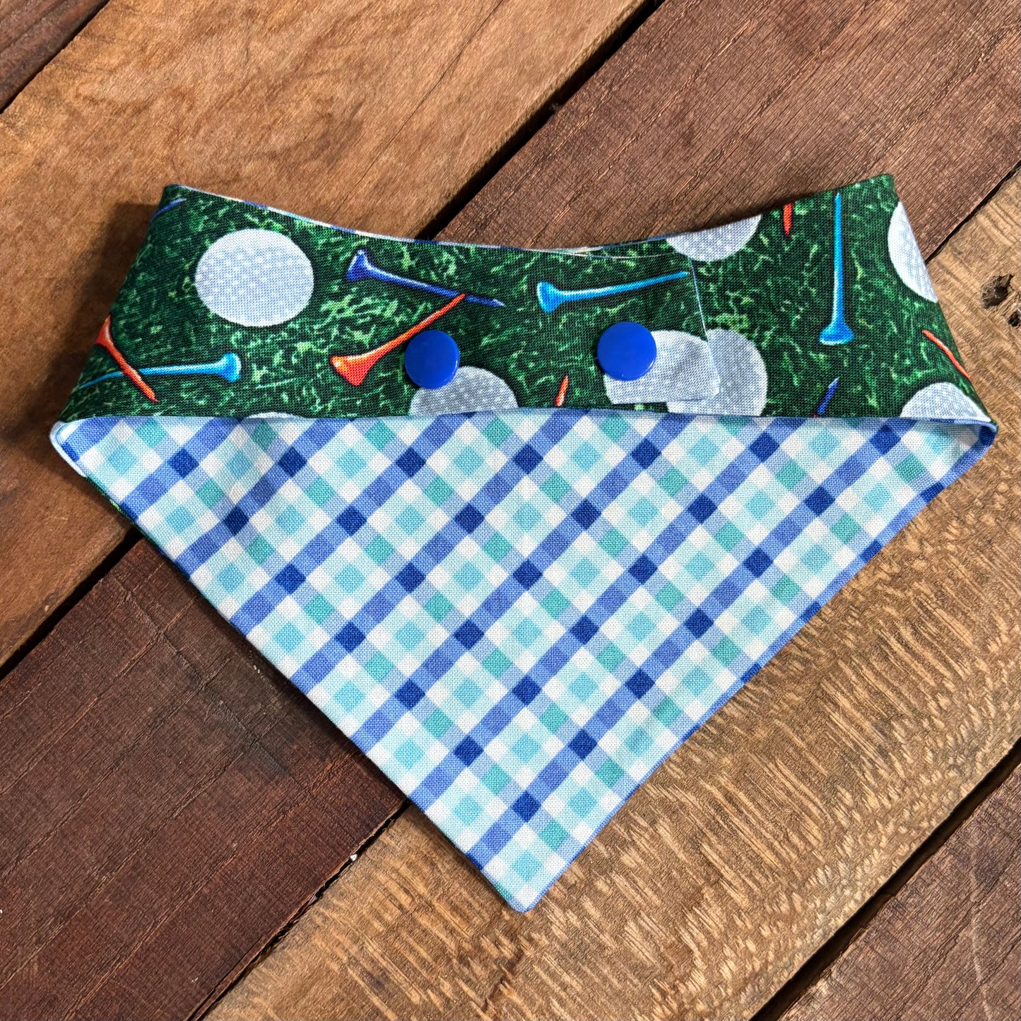 Golf and Gingham Pet Bandana