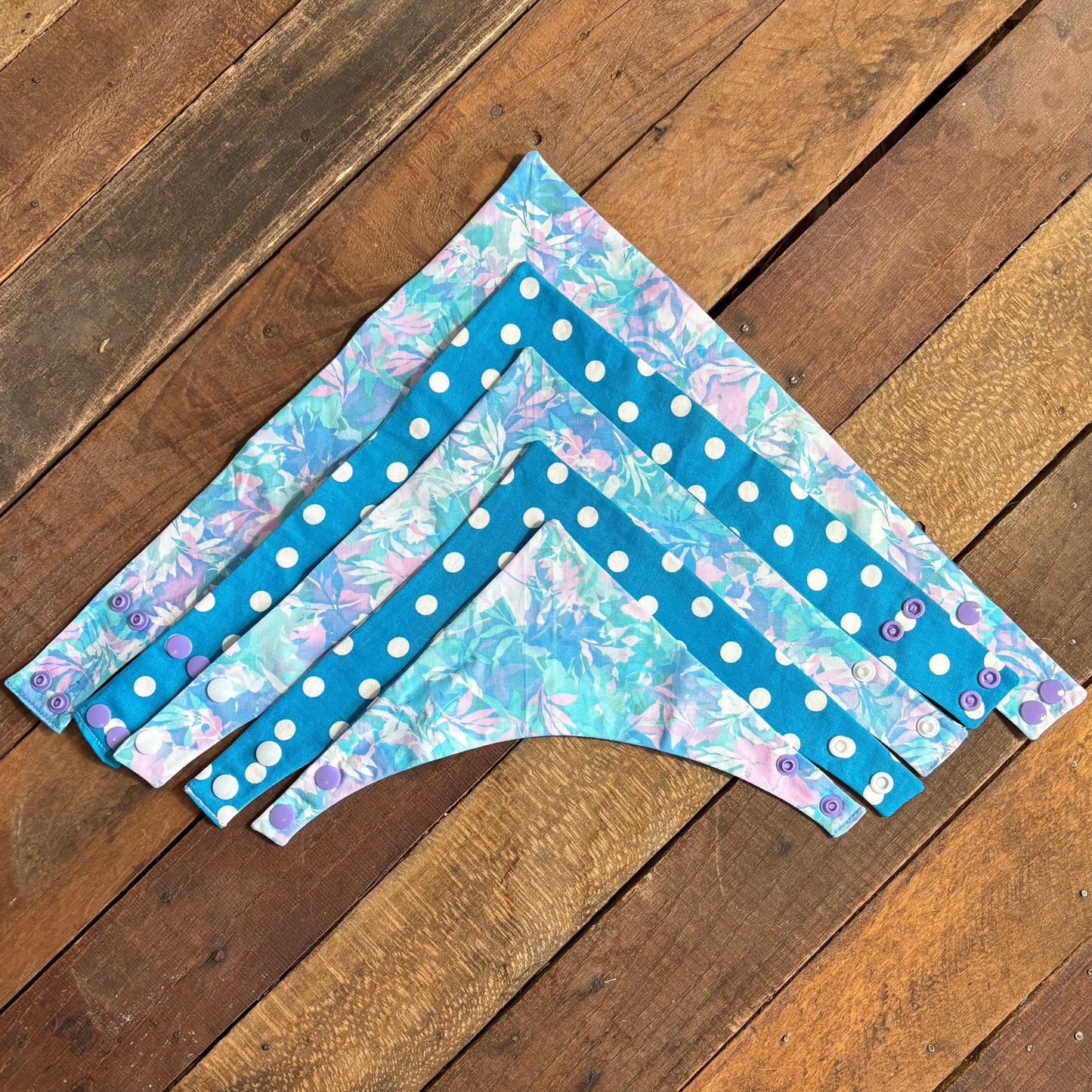 Teal and Pastel Pet Bandana