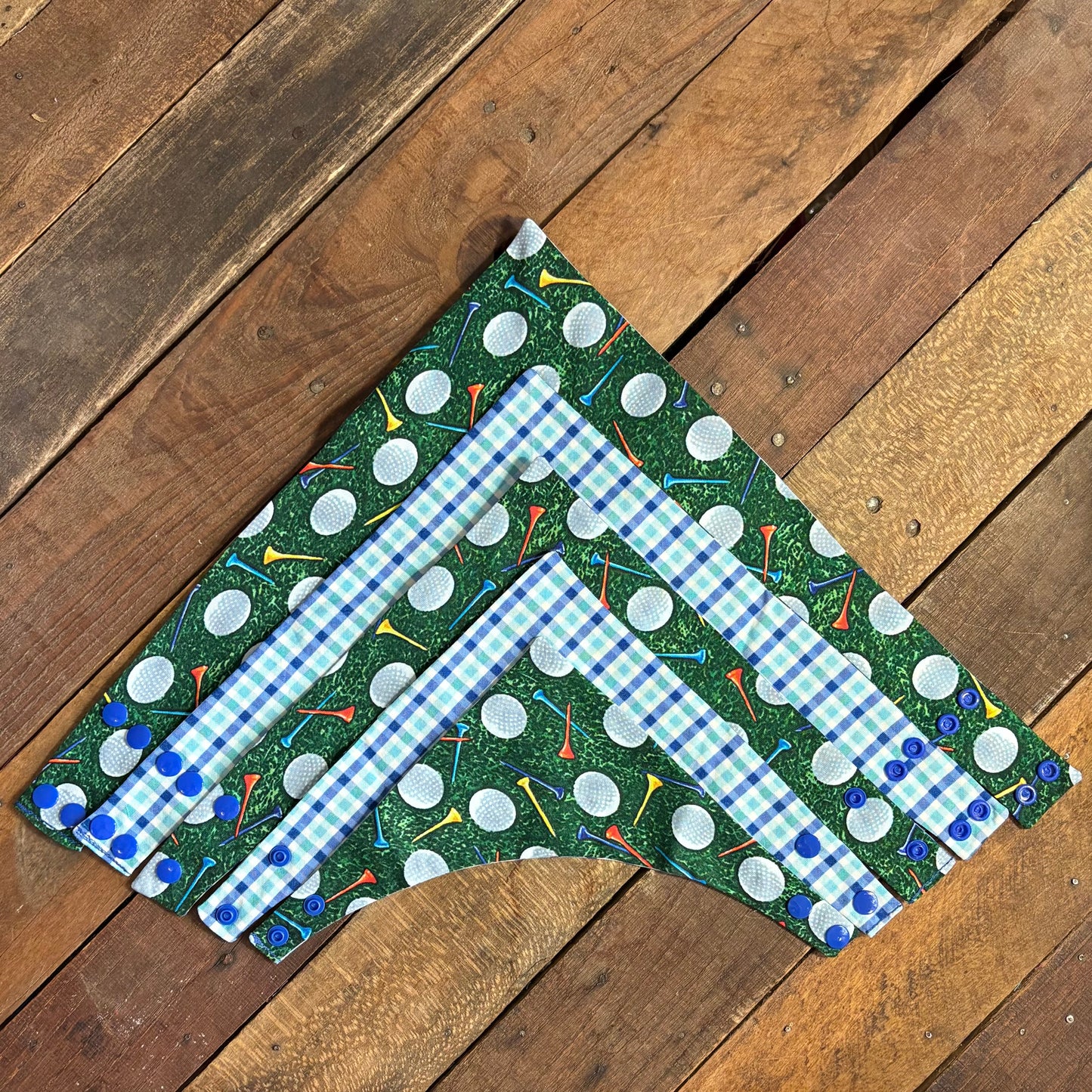 Golf and Gingham Pet Bandana