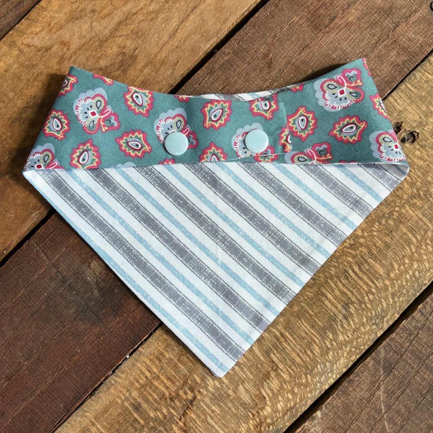 Paisley and Stripes Pet Bandana