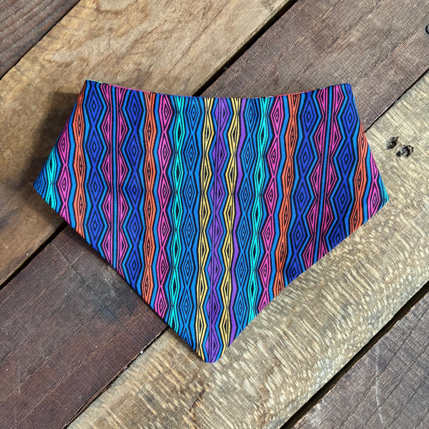 Cars with a 90s Sweater Print Pet Bandana
