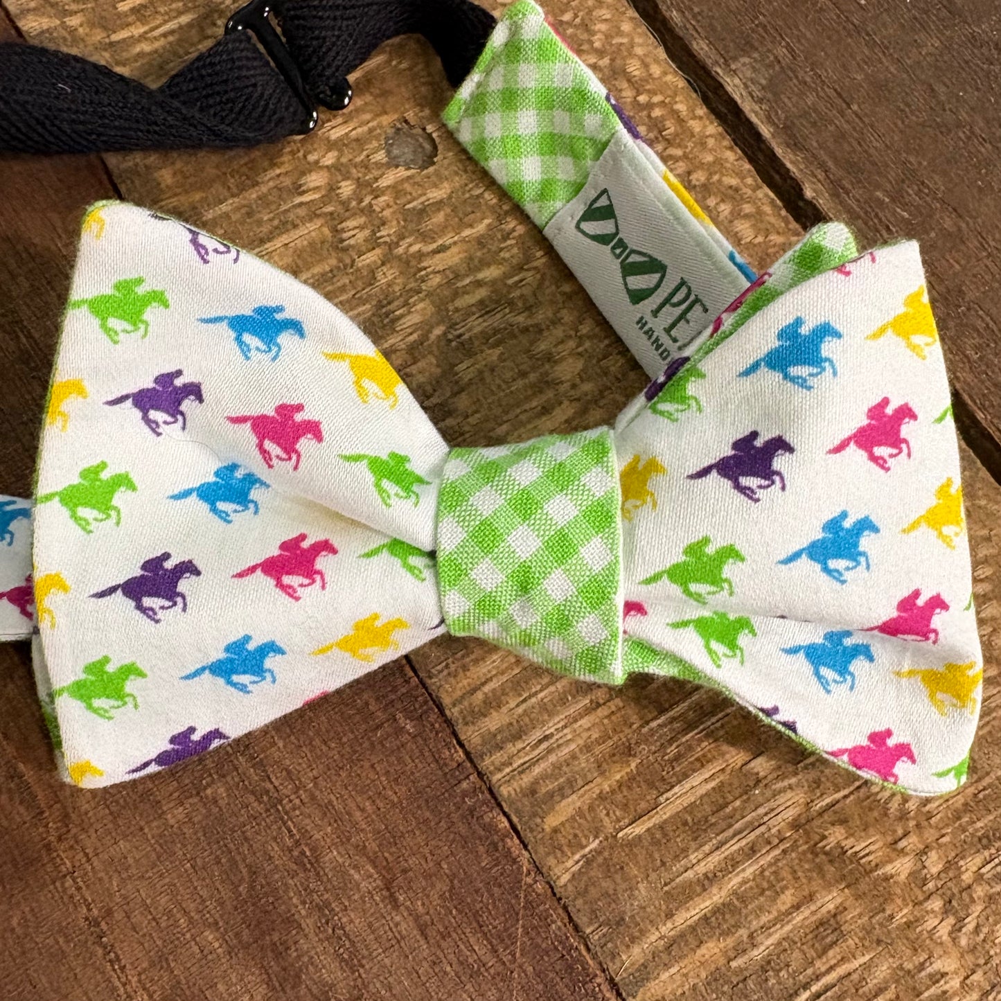 Mostly White Derby Bow Ties