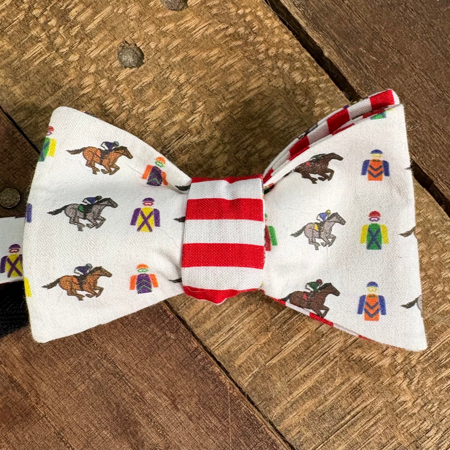 Mostly White Derby Bow Ties