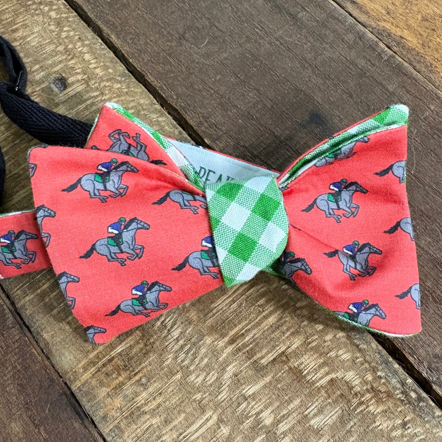 Coral/Red/Yellow Derby Bow Ties