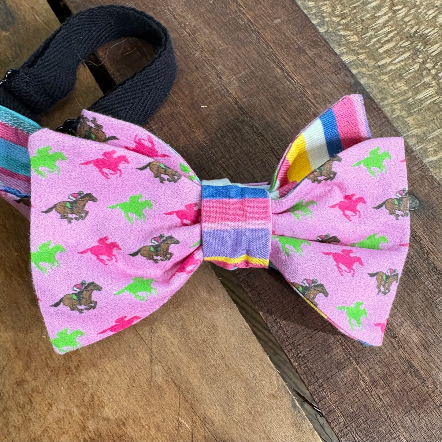 Pink/Red Derby Bow Ties