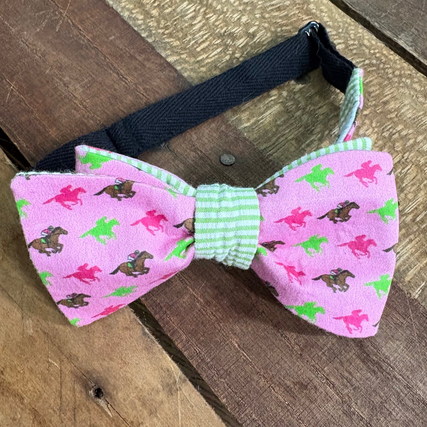 Pink/Red Derby Bow Ties
