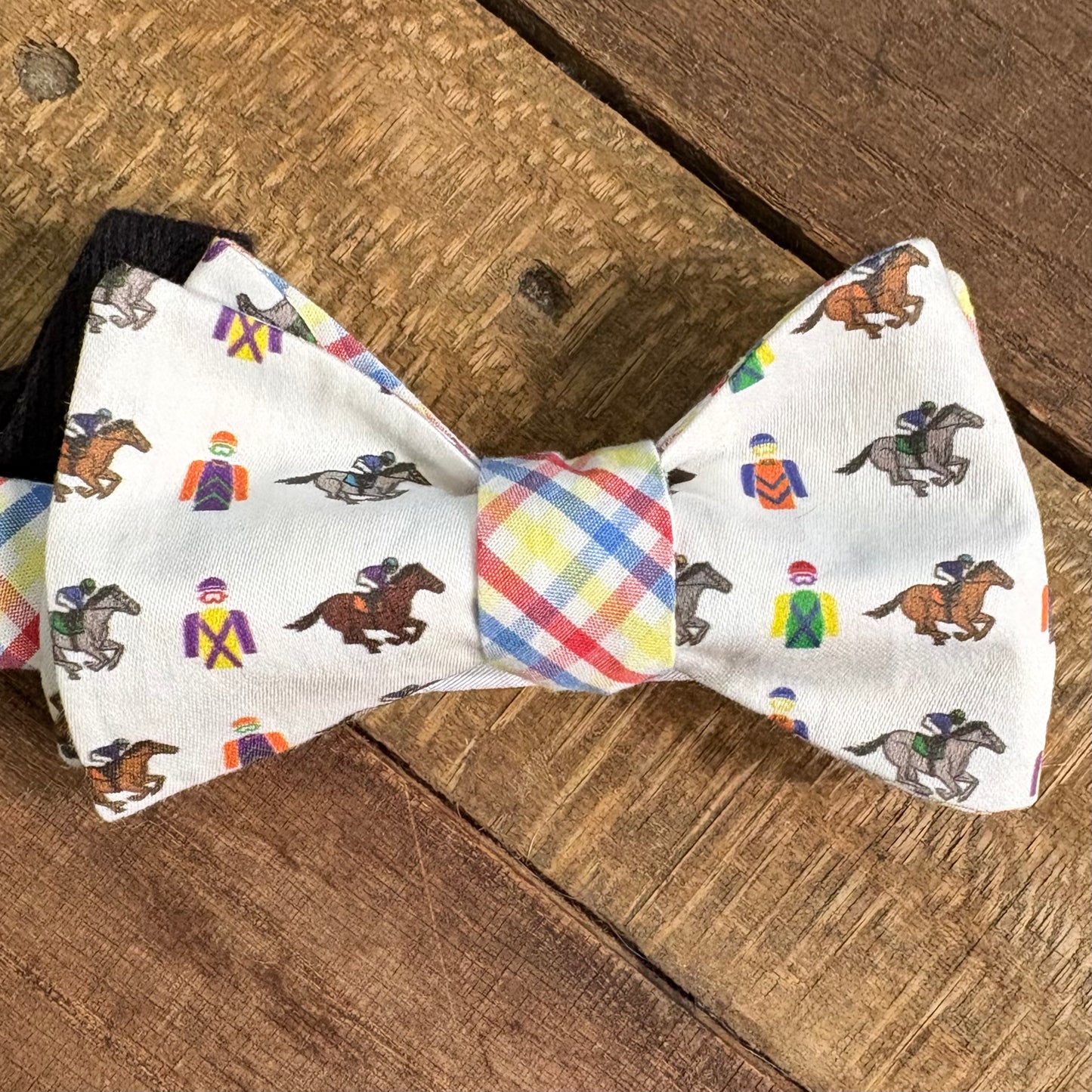 Mostly White Derby Bow Ties