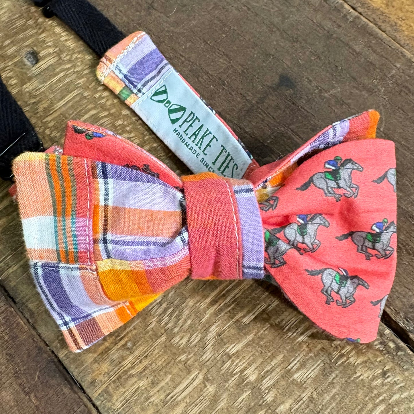 Coral/Red/Yellow Derby Bow Ties
