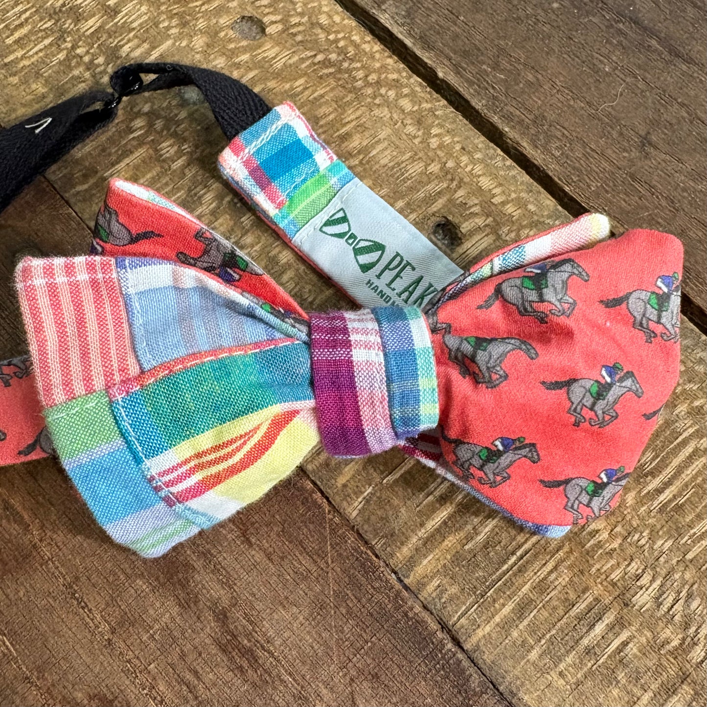 Coral/Red/Yellow Derby Bow Ties