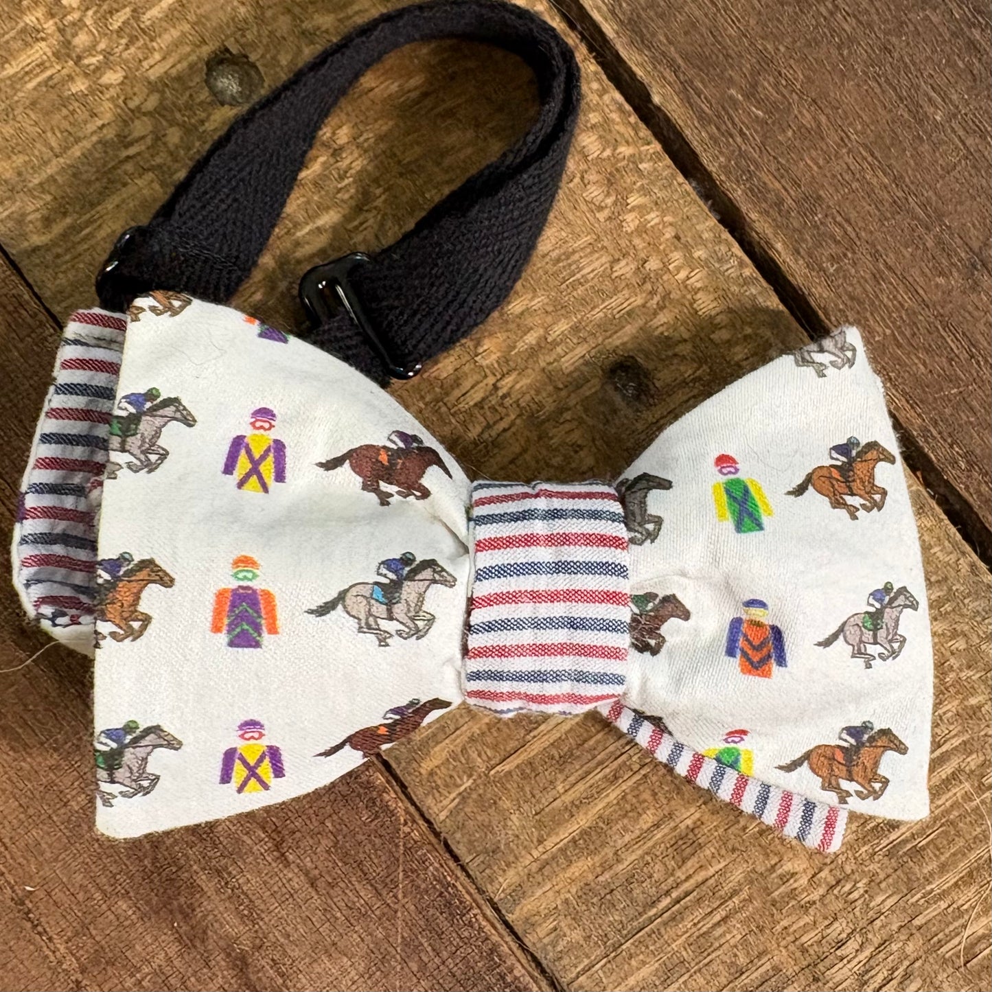 Mostly White Derby Bow Ties