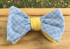 Blue bowtie, blue bow tie, yellow bow tie, yellow bow tie, handmade bow tie, wedding, wedding bow tie, wedding bowtie, handmade bowtie, handmade pocket square, handmade necktie, groom, groom tie, groomsmen, groomsman, groomsmen tie, groomsmen gift, Vineyards vines, vineyard vines, derby tie, derby bow tie, derby bowtie, bowtie Louisville, bowtie Kentucky, handmade bowtie Louisville, handmade bow tie louisville Kentucky 