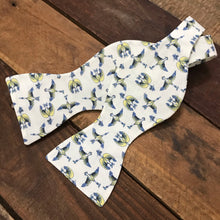 Blue Bill in Cream Bow Tie