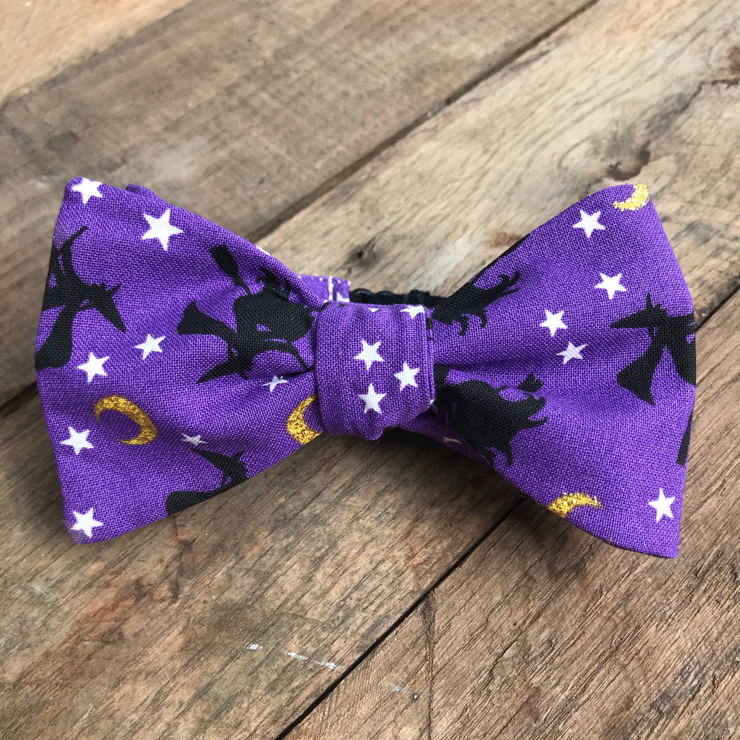 Purple Witches Halloween Bow Ties