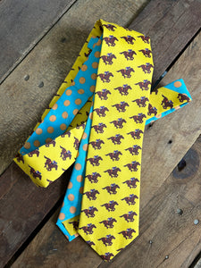 Yellow Racehorse Necktie