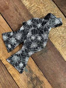 Spooky Spider Webs Bow Tie