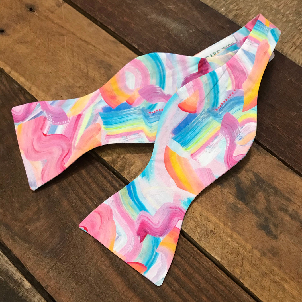 Pastel Graffiti Bow Tie