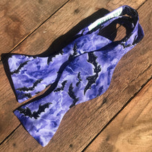 Purple Bats Bow Tie