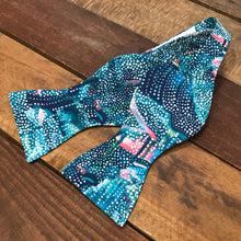 Teal Graffiti Bow Tie