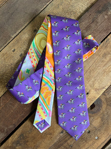 Purple Racehorse Necktie