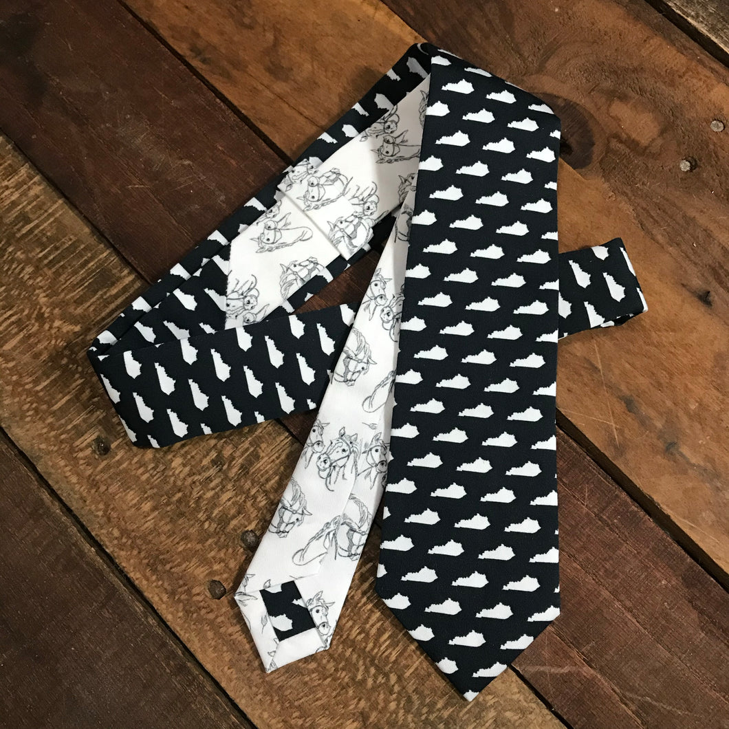 Black Kentucky Necktie