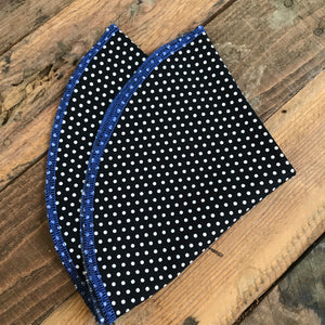 Black Polkadot Pocket Round
